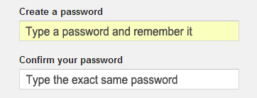 create a password